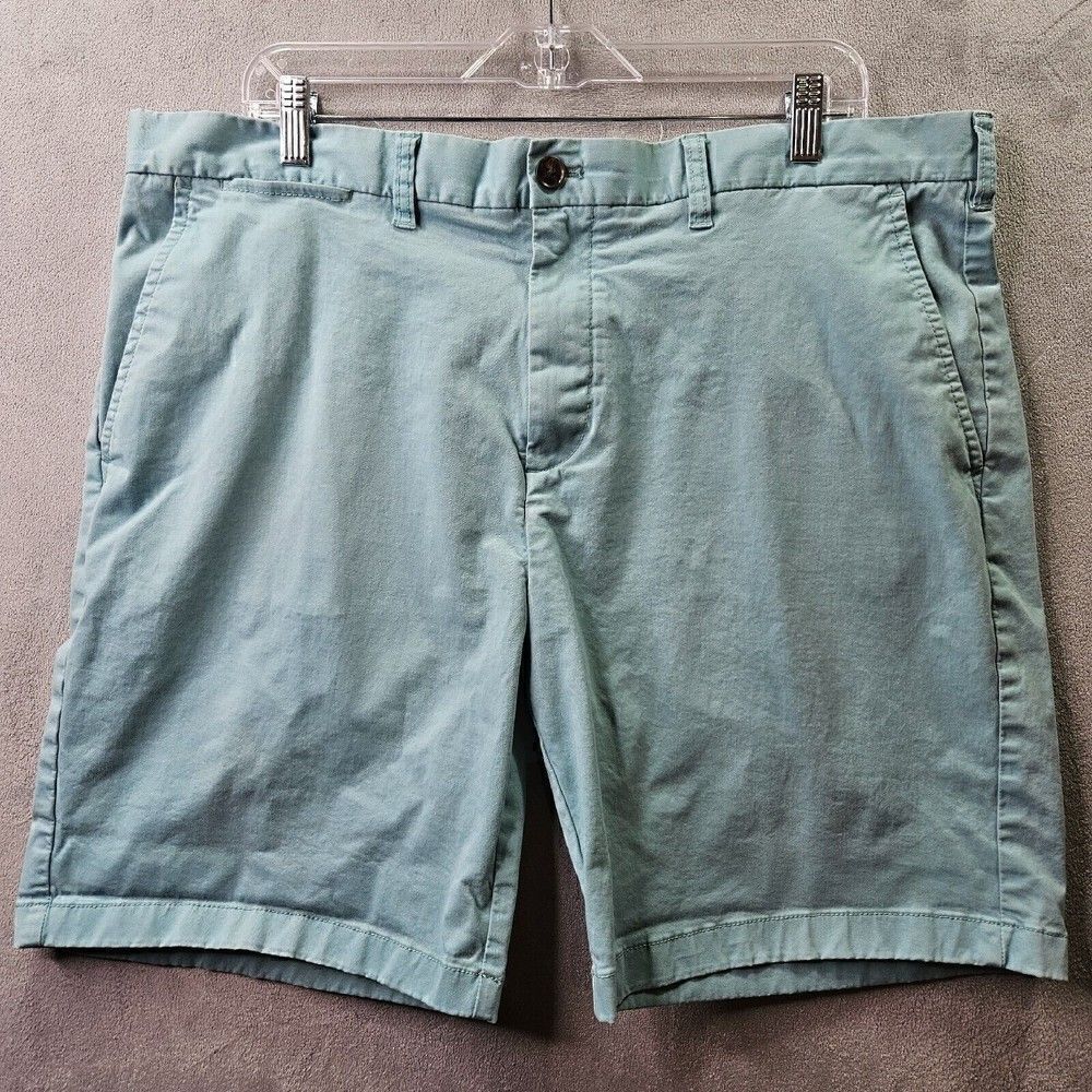 Tommy Hilfiger Chino Shorts Mens Size 40 Green Flat Front